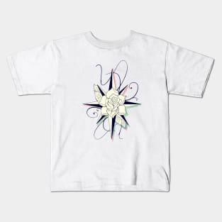 Compass Rose - Rainbow Kids T-Shirt